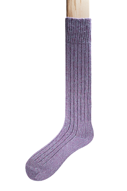 Connemara Socks - Wool Blend - Luxury Irish Gift - Long Heathers - HL02 - Size EU 42-46