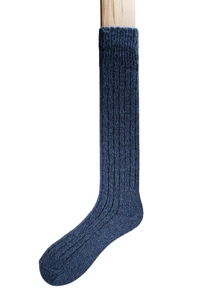 Connemara Socks - Wool Blend - Luxury Irish Gift - Long Heathers - HL04 - Size EU 42-46