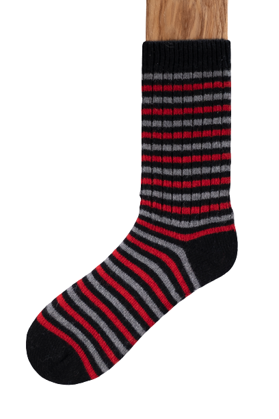 Connemara Socks - Luxury Irish Gift -  Merino Stripes - MS03