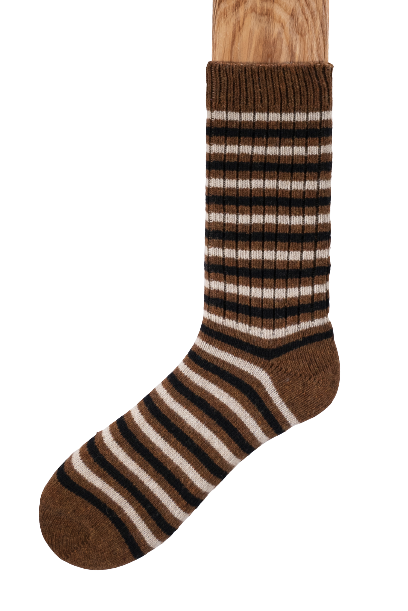 Connemara Socks - Luxury Irish Gift - Merino Stripes - MS06