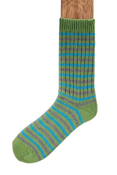 Connemara Socks - Luxury Irish Gift - Merino Stripes - MS10
