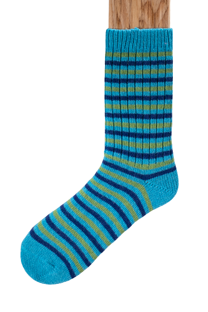 Connemara Socks - Luxury Irish Gift -  Merino Stripes - MS13