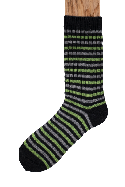 Connemara Socks - Luxury Irish Gift - Merino Stripes - MS02