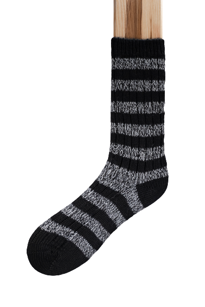 Connemara Socks - Wool Blend - Luxury Irish Gift - Stripes - S01
