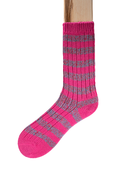 Connemara Socks - Wool Blend - Luxury Irish Gift - Stripes - S02