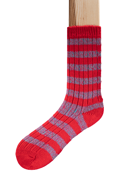 Connemara Socks - Wool Blend - Luxury Irish Gift - Stripes - S06