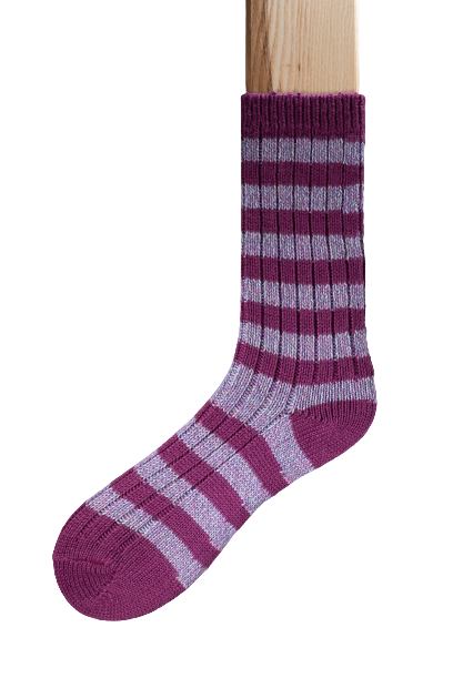 Connemara Socks - Wool Blend - Luxury Irish Gift - Stripes - S07