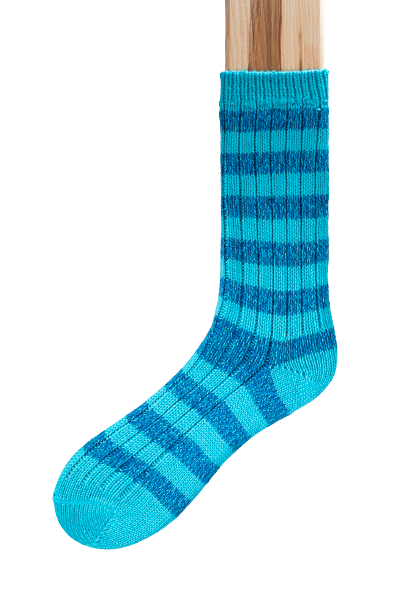 Connemara Socks - Wool Blend - Luxury Irish Gift - Stripes - S08 - Size EU 37-41
