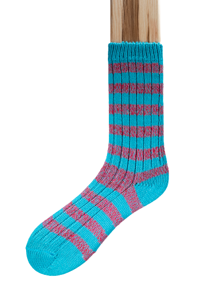 Connemara Socks - Wool Blend - Luxury Irish Gift - Stripes - S12