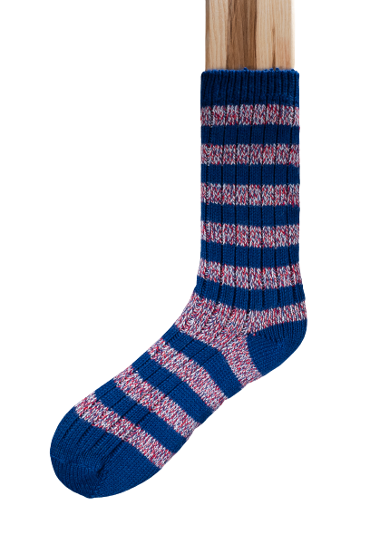 Connemara Socks - Wool Blend - Luxury Irish Gift - Stripes - S13