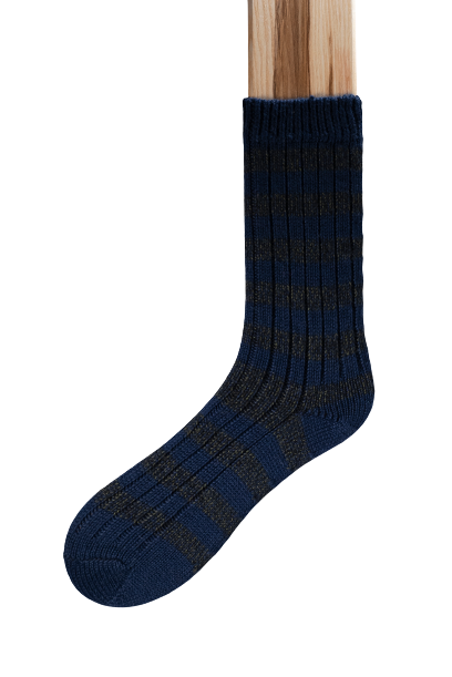 Connemara Socks - Wool Blend - Luxury Irish Gift - Stripes - SOS01