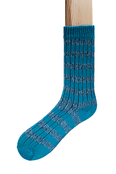Connemara Socks - Wool Blend - Luxury Irish Gift - Stripes - SOS03