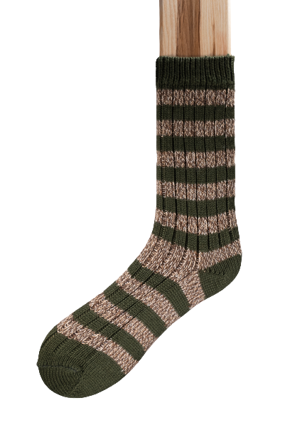 Connemara Socks - Wool Blend - Luxury Irish Gift - Stripes - SOS04