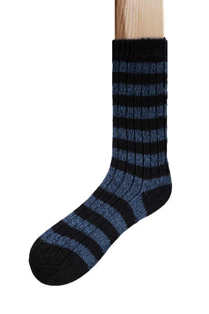 Connemara Socks - Wool Blend - Luxury Irish Gift - Stripes - SOS05