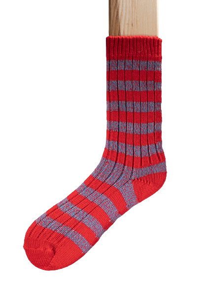 Connemara Socks - Wool Blend - Luxury Irish Gift - Stripes - SOS7