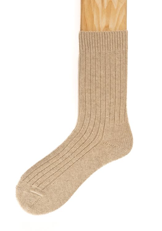 Connemara Socks - Wool Blend - Luxury Irish Gift - Merino - M06-22 - Size EU 37-41 - Natural