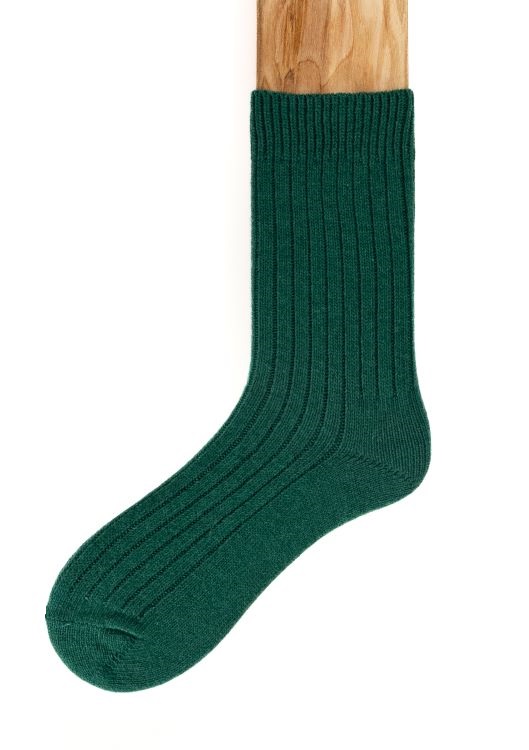 Connemara Socks - Wool Blend - Luxury Irish Gift - Merino - M07-22 - Size EU 37-41 - Emerald