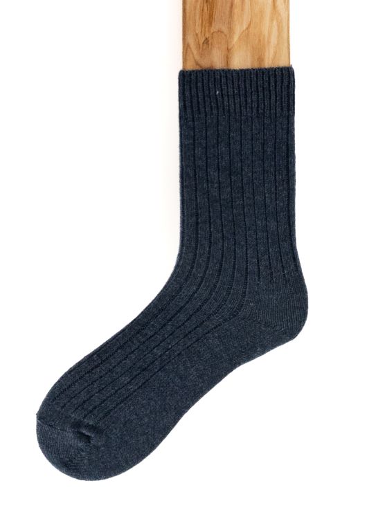 Connemara Socks - Wool Blend - Luxury Irish Gift - Merino - M08-22 - Size EU 37-41 - Navy
