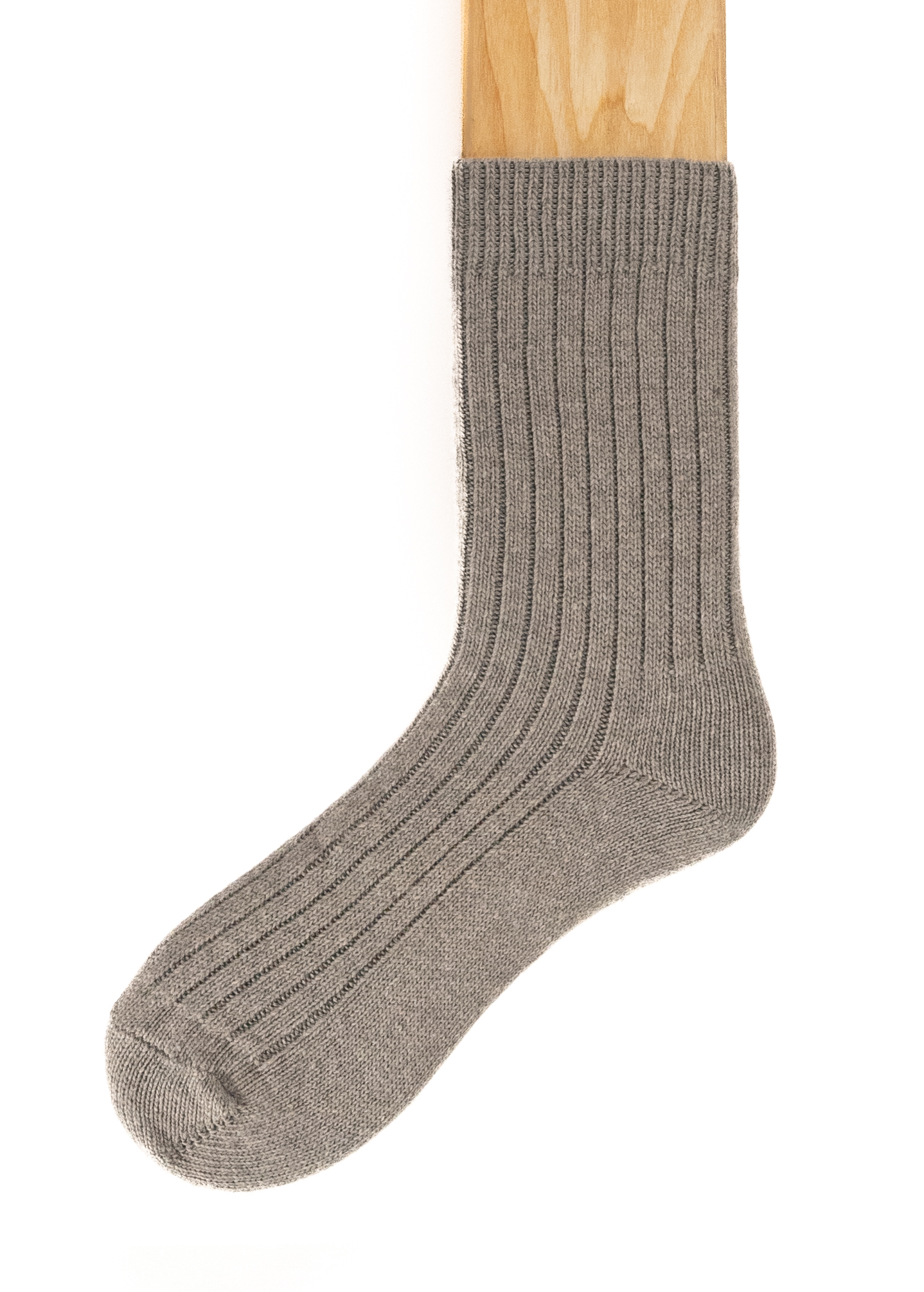 Connemara Socks - Wool Blend - Luxury Irish Gift - Merino - M09-22 - Size EU 37-41 - Light Grey