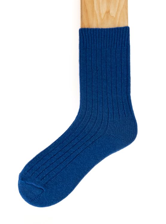 Connemara Socks - Wool Blend - Luxury Irish Gift - Merino - M10-22 - Size EU 37-41 - Royal